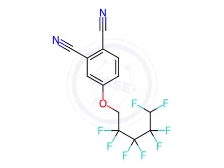 Chemical structure of 4-((2,2,3,3,4,4,5,5-Octafluoropentyl)oxy)phthalonitrile