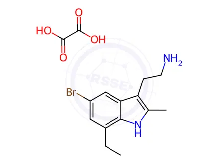Chemical structure of 2-(5-Bromo-7-ethyl-2-methyl-1H-indol-3-yl)ethylamine Oxalate