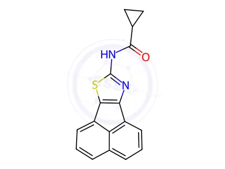 Chemical structure of N-(Acenaphtho[1,2-d]thiazol-8-yl)cyclopropanecarboxamide