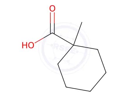 Chemical structure of 1-Methylcyclohexanecarboxylic Acid