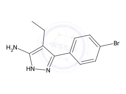 Chemical structure of 3-(4-Bromophenyl)-4-ethyl-1h-pyrazol-5-amine