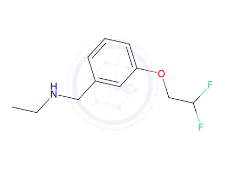 Chemical structure of N-(3-(2,2-difluoroethoxy)benzyl)ethanamine