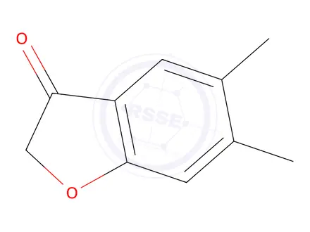 Chemical structure of 5,6-dimethyl-2,3-dihydro-1-benzofuran-3-one