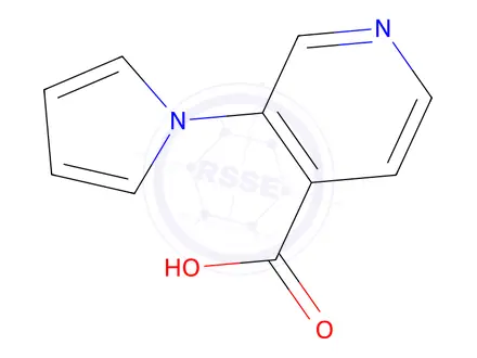 Chemical structure of 3-((1H)-Pyrrol-1-yl)-4-pyridinecarboxylicacid