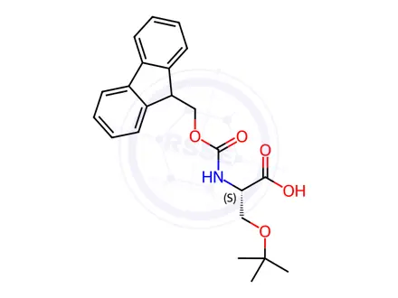 Chemical structure of Fmoc-Ser(tBu)-OH