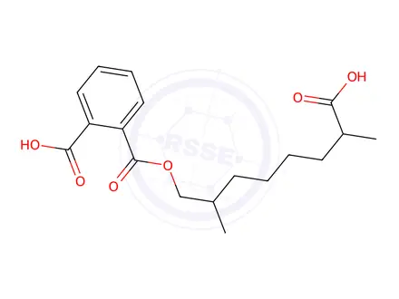 Chemical structure of Mono-(7-carboxy-2,7-dimethylheptyl) Phthalate