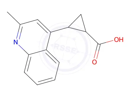 Chemical structure of 2-(2-Methylquinolin-4-yl)cyclopropane-1-carboxylic acid