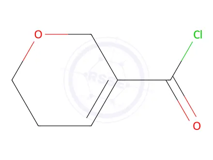 Chemical structure of 2H-Pyran-3-carbonyl chloride, 5,6-dihydro-(9CI)