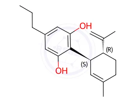 Chemical structure of Cannabidivarin