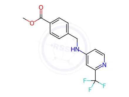 Chemical structure of Methyl 4-(((2-(trifluoromethyl)pyridin-4-yl)amino)methyl)benzoate