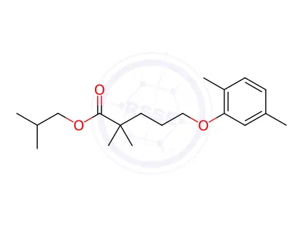Chemical structure of Gemfibrozil Isobutyl Ester