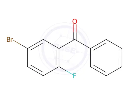 Chemical structure of (5-Bromo-2-fluorophenyl)(phenyl)methanone