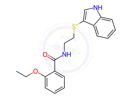 Chemical structure of Benzamide, 2-ethoxy-N-[2-(1H-indol-3-ylthio)ethyl]-