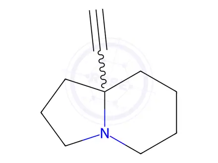 Chemical structure of Indolizine, 8a-ethynyloctahydro-(9CI)