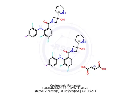 Chemical structure of Cobimetinib Fumarate