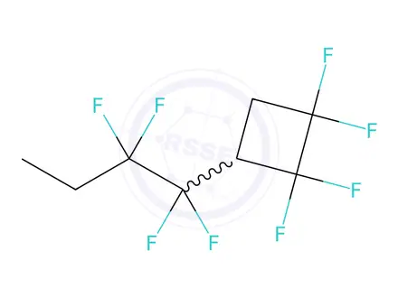Chemical structure of 1,1,2,2-Tetrafluoro-3-(1,1,2,2-tetrafluorobutyl)cyclobutane