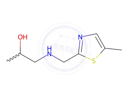 Chemical structure of 1-(((5-Methylthiazol-2-yl)methyl)amino)propan-2-ol