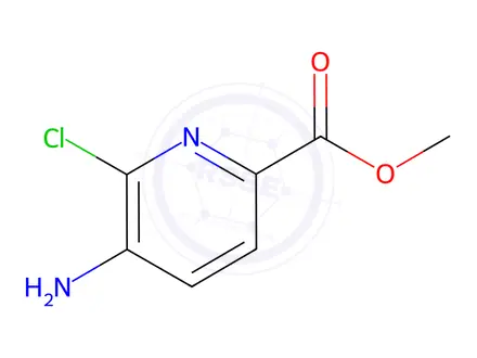 Chemical structure of Methyl 5-amino-6-chloropicolinate