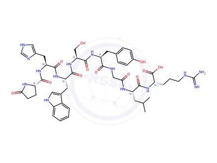 Chemical structure of Gonadorelin EP Impurity C X TFA Salt