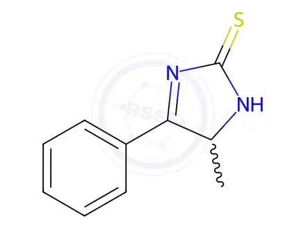 Chemical structure of 5-Methyl-4-phenyl-3-imidazoline-2-thione