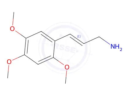 Chemical structure of 3-(2,4,5-Trimethoxyphenyl)prop-2-en-1-amine
