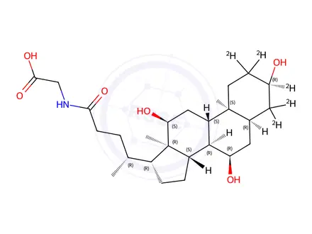 Chemical structure of Glycocholic Acid-d5