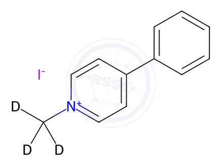 Chemical structure of N-(Methyl-d3)-4-phenylpyridinium Iodide