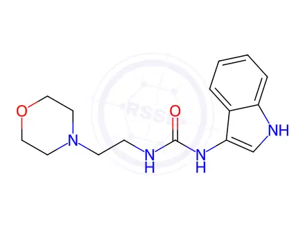 Chemical structure of 1-(1H-Indol-3-yl)-3-(2-morpholinoethyl)urea