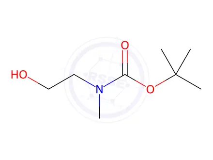 Chemical structure of Tert-Butyl (2-Hydroxyethyl)(Methyl)Carbamate