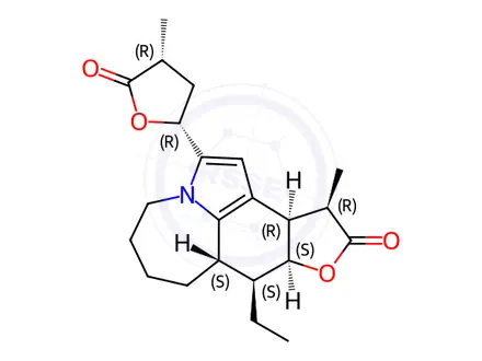 Chemical structure of Bisdehydroneotuberostemonine