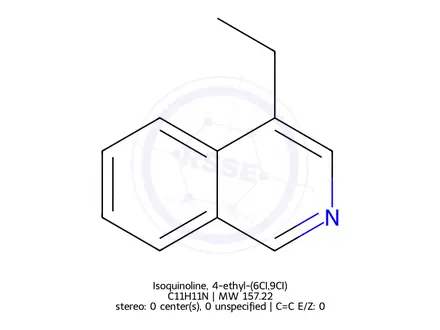 Chemical structure of Isoquinoline, 4-ethyl-(6CI,9CI)