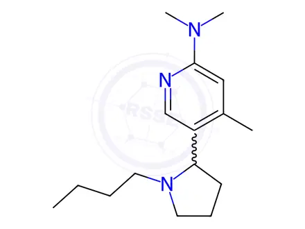 Chemical structure of 5-(1-Butylpyrrolidin-2-yl)-N,N,4-trimethylpyridin-2-amine