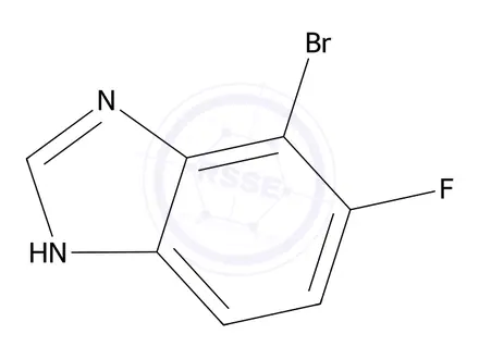 Chemical structure of 7-bromo-6-fluoro-1H-benzimidazole