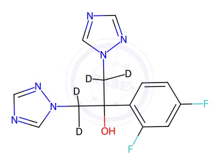 Chemical structure of Fluconazole-[D4]