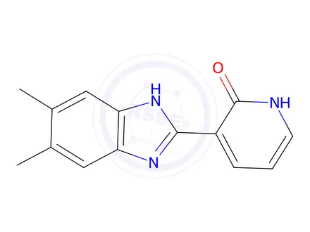 Chemical structure of 3-(5,6-Dimethyl-1H-1,3-benzodiazol-2-yl)-1,2-dihydropyridin-2-one
