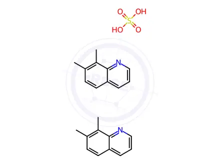 Chemical structure of 7,8-Dimethylquinoline semi-sulfate