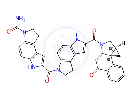 Chemical structure of (+)-Cbi-Cdpi2