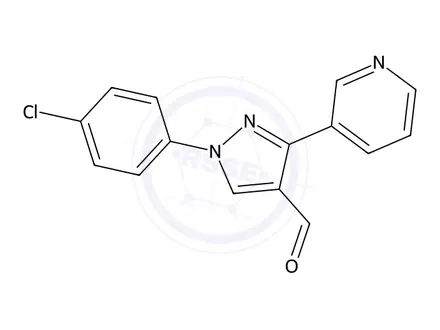 Chemical structure of 1-(4-Chlorophenyl)-3-(pyridin-3-yl)-1H-pyrazole-4-carbaldehyde