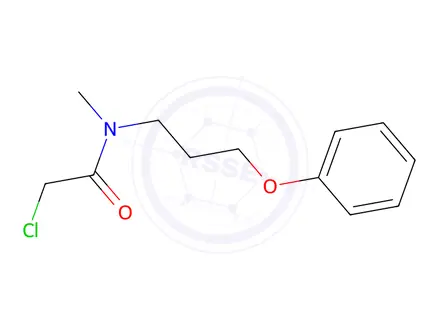 Chemical structure of 2-Chloro-n-methyl-n-(3-phenoxypropyl)acetamide