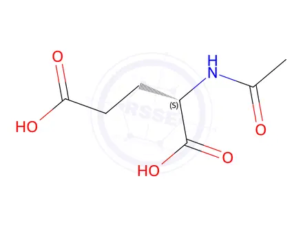 Chemical structure of N-Acetyl-L-glutamic Acid