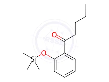 Chemical structure of 2'-[(Trimethylsilyl)oxy]valerophenone