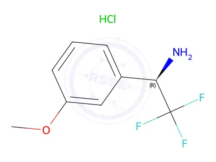 Chemical structure of (R)-2,2,2-Trifluoro-1-(3-methoxyphenyl)ethanamine hydrochloride