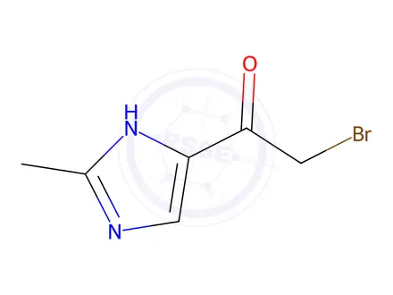 Chemical structure of 2-Bromo-1-(2-methyl-1H-imidazol-4-yl)ethanone