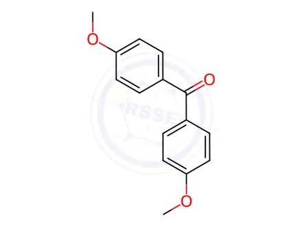 Chemical structure of 4,4'-Dimethoxybenzophenone