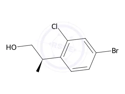 Chemical structure of (R)-2-Amino-2-(4-bromo-2-chlorophenyl)ethan-1-ol