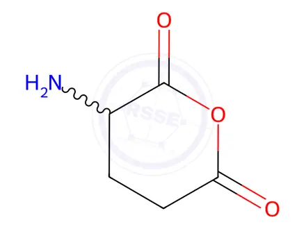 Chemical structure of Glutamic Anhydride