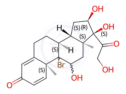 Chemical structure of Budesonide Impurity 203