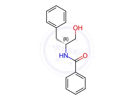 Chemical structure of Benzamide, N-[(1R)-1-(hydroxymethyl)-2-phenylethyl]-