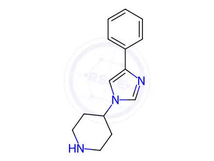 Chemical structure of 4-(4-phenyl-1H-imidazol-1-yl)piperidine dihydrochloride