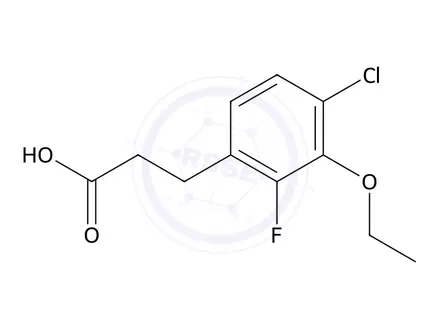 Chemical structure of 3-(4-Chloro-3-ethoxy-2-fluorophenyl)propanoic acid